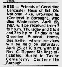 funeral notice